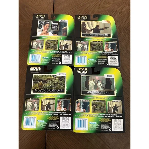 SET of 4‎ Princess Leia Collection 1997 STAR WARS Power of the Force NEW Kenner - Picture 3 of 5